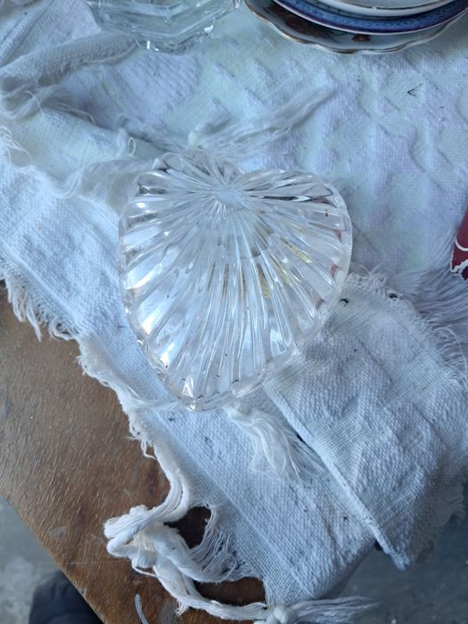 Guarda joias em coração vidro