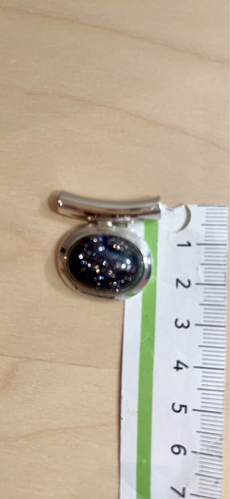 Pendente em prata e pedra onix