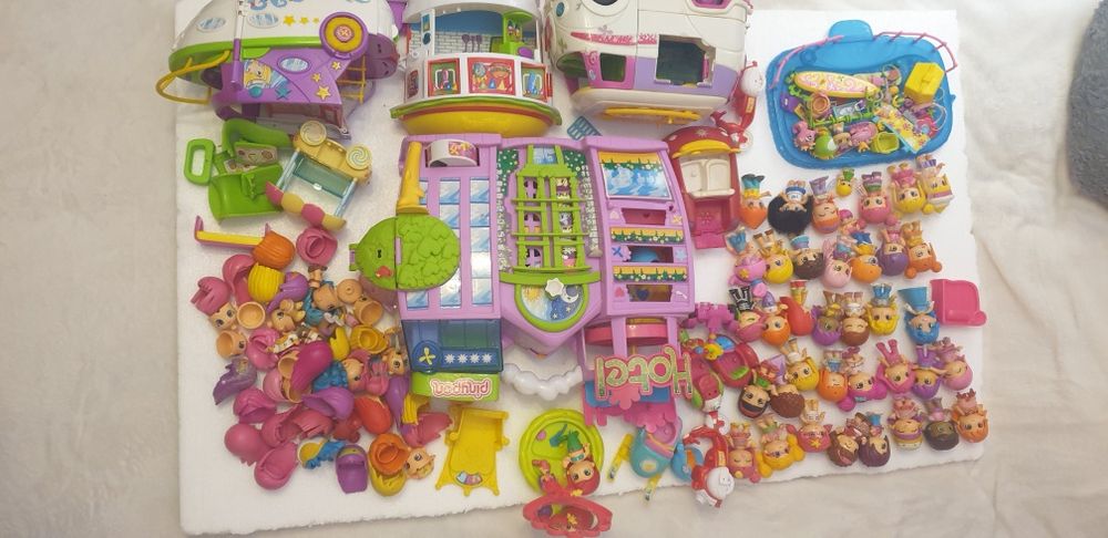 Grande lote de pinypons com muitos acessórios