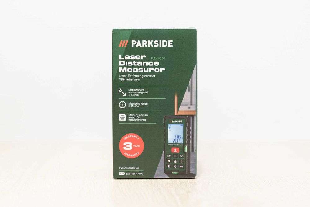 NEW! Лазерний далекомір PARKSIDE PLEM 50 D5 / Рулетка