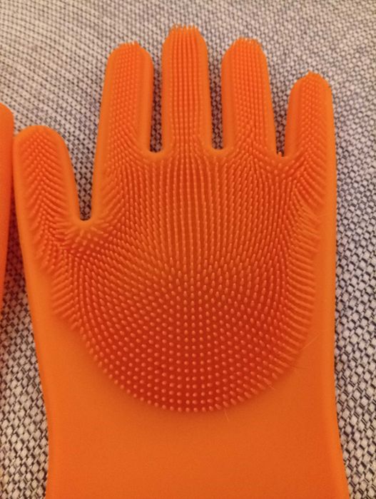 Luvas de limpeza, em silicone ecológico, multifuncionais
