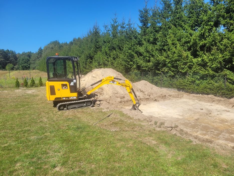 Usługi minikoparką wykopy melioracji niwelacja