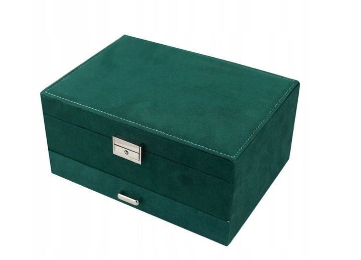 Смарагдова скринька для прикрас, шкатулка для коштовностей