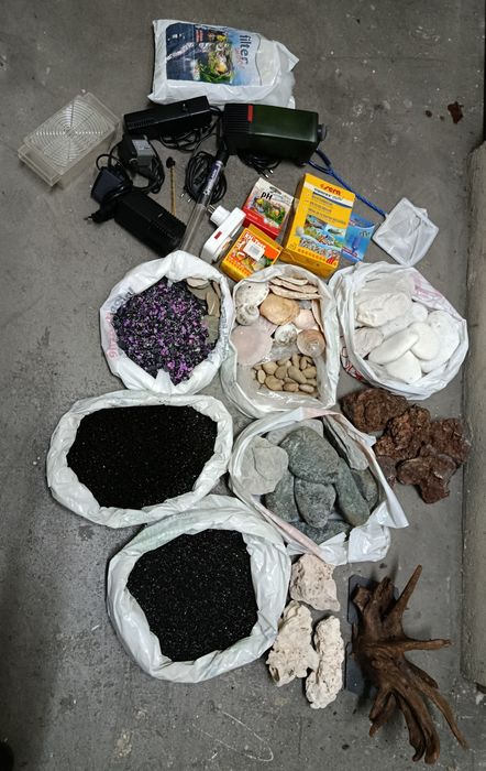 Aquário 120L + Ornamentos