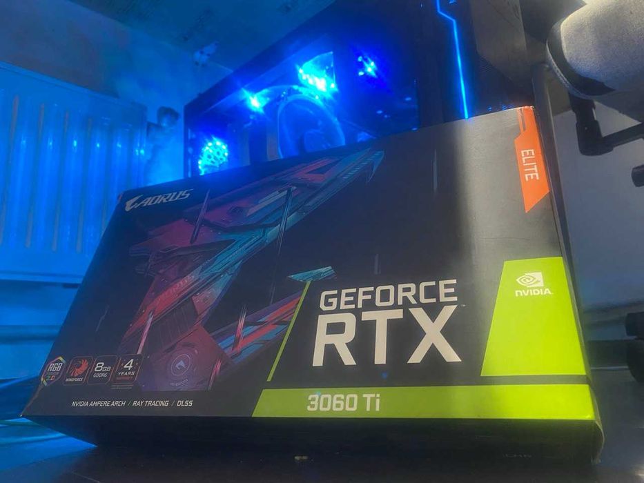 AORUS GeForce RTX 3060 Ti ELITE 8G (Ідеальний стан, відео тести)