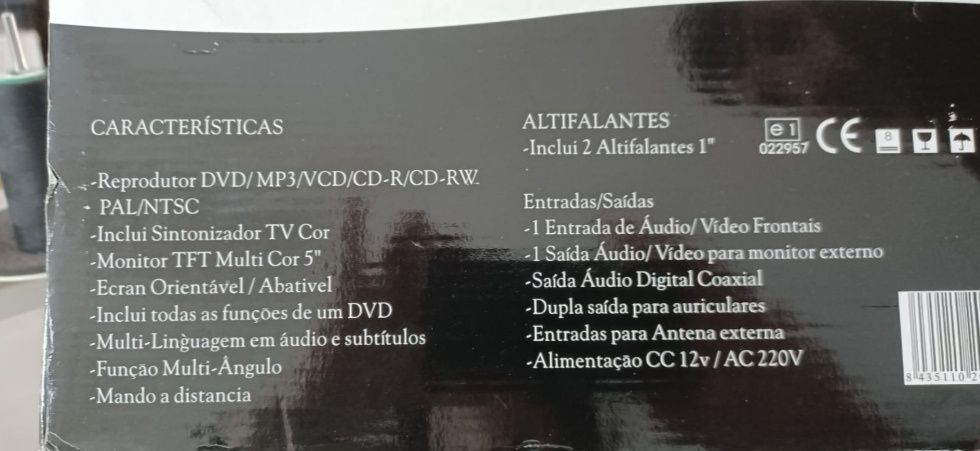 Portable Video System / DVD Player64297532936449122