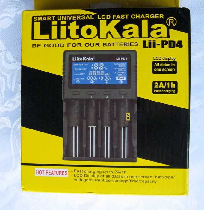 Ładowarka akumulatorów LiitoKala Lii-PD4.