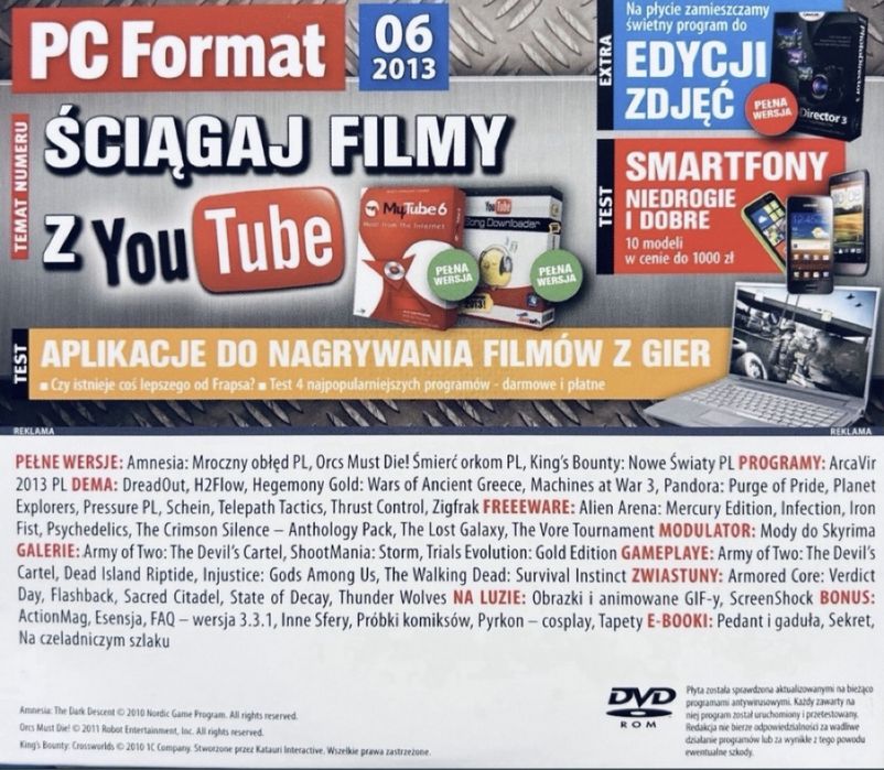 Gry CD-Action 2x DVD 217: Amnesia Mroczny obłęd, King’s Bounty: Nowe światy