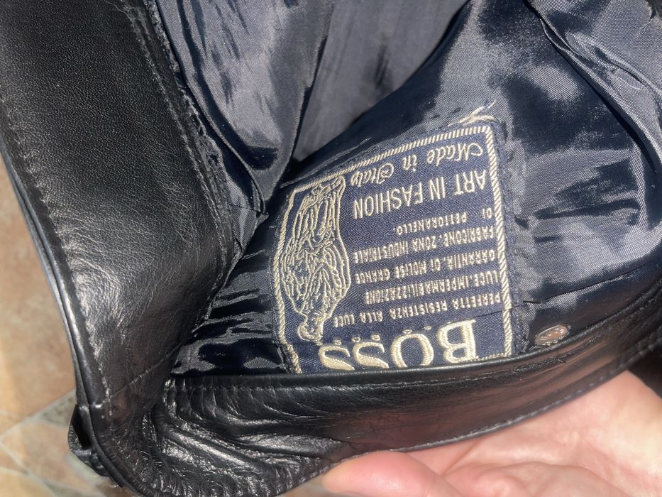 Шкіряні штани (джинси) HUGO BOSS