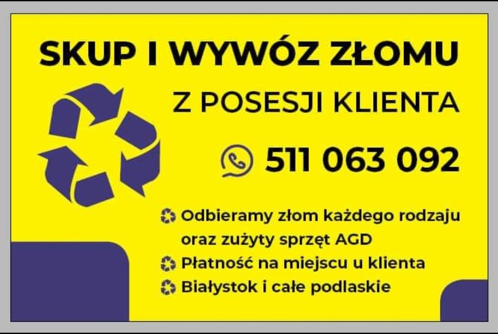 Skup i wywóz złomu z posesji