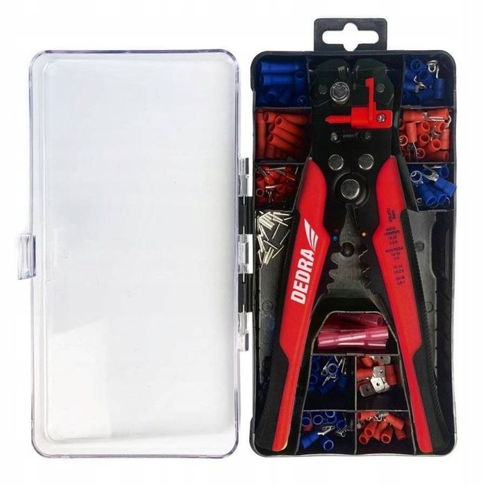 Automatyczny ściągacz izolacji 0,2-6mm2, zestaw 231 elementów dedra