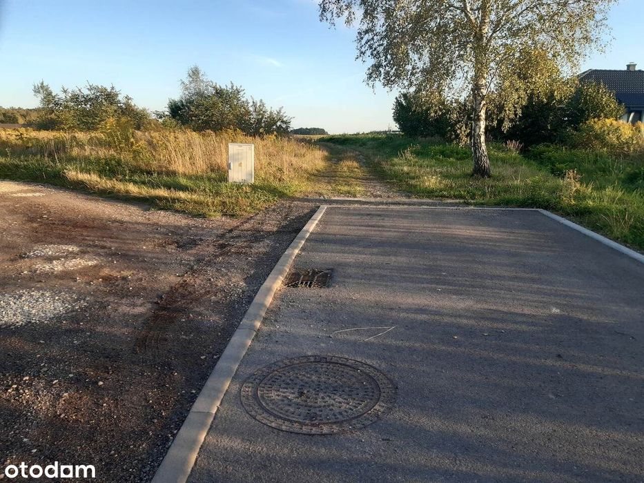 Duża działka budowlana z możliwością podziału