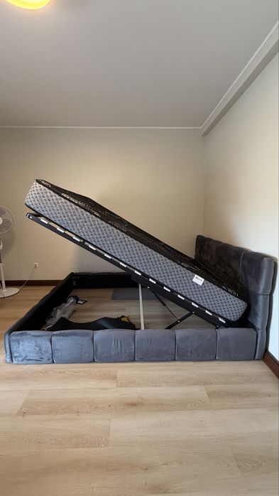 Cama sommier bubble + colchao 160x200