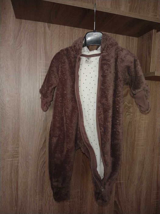 Комбинезон с капюшоном, "человечек" H&M для мальчика 66см 2 - 4 месяца