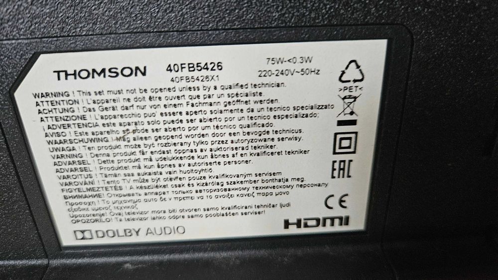 Thomson 40FB5426 Smart TV