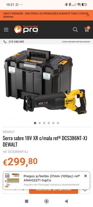 Serra de sabre DeWalt