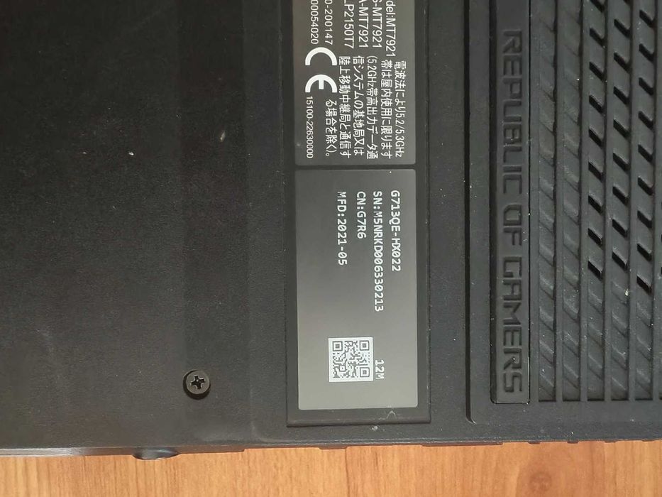 Asus Rog 17д Ryzen 7 5800H RTX 3050Ti 4gb SSD 512GB RAM 32 ГБ!