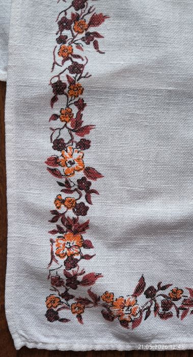 4 lniane serwetki vintage