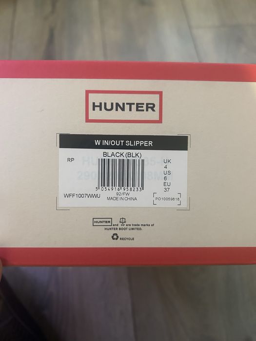 капці Hunter W In/Out Slipper