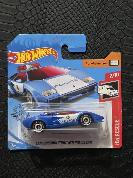 Lamborghini Countach Police Car Hot Wheels