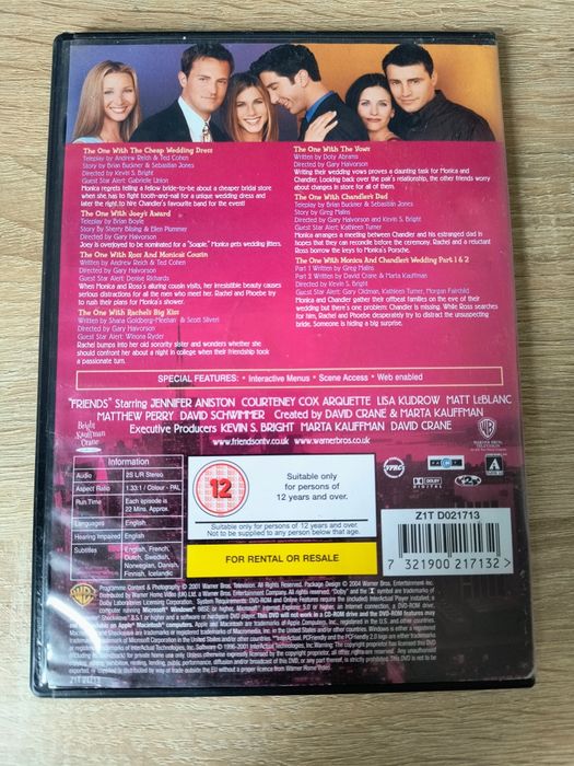 Serial friends sezon 7 odcinki 17-24 dvd