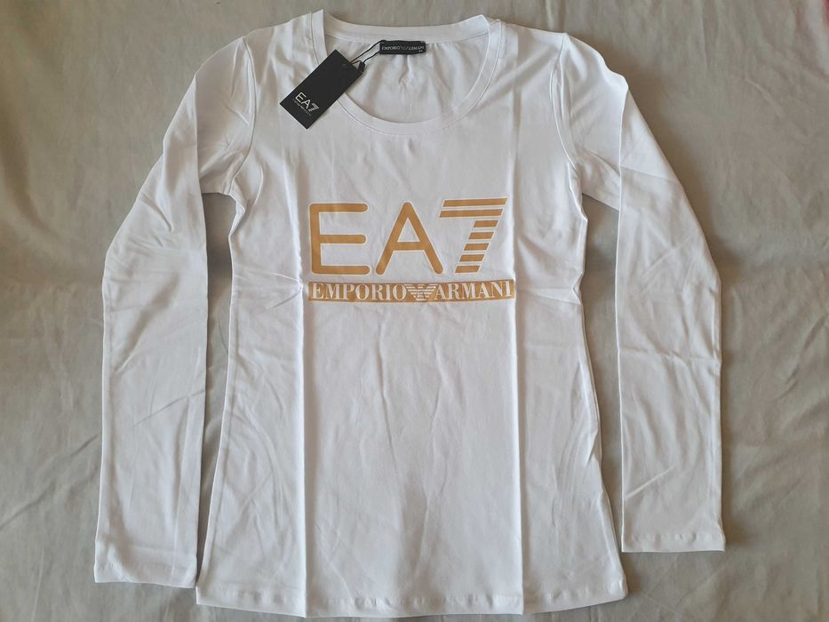 NOWY damski longsleeve Emporio Armani koszulka EA t-shirt bluzka xl 42