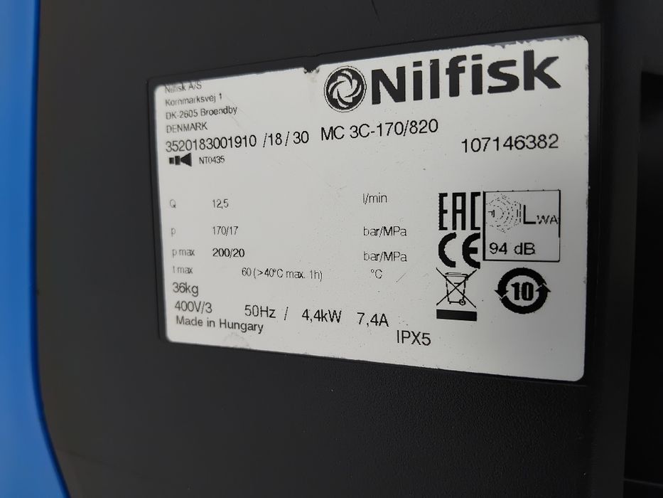 Nilfisk lavadora alta pressão profissional