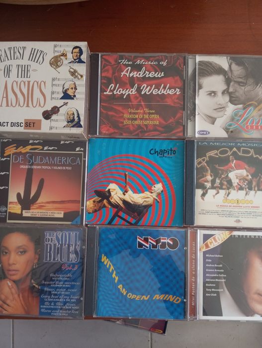 CD e coletâneas vários estilos musicais classica blues rock