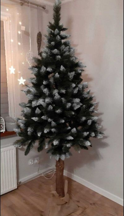 Duża Choinka Sztuczna Sosna Diamentowa 220 cm PREMIUM -  Jak żywa!