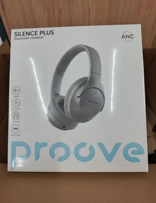 Бездротові навушники Proove Silence Plus with ANC Gray
(HPSLP0010003)