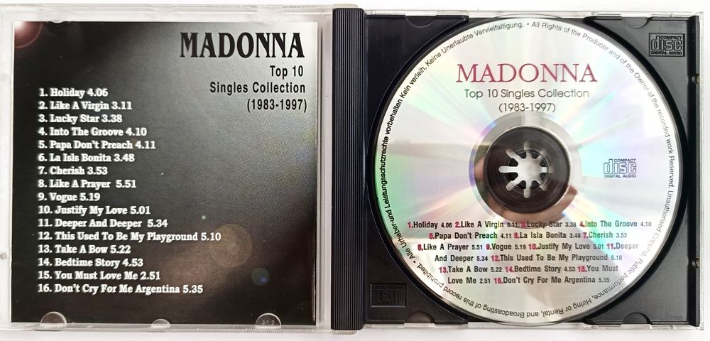 Madonna  Top 10 Singles Collection
