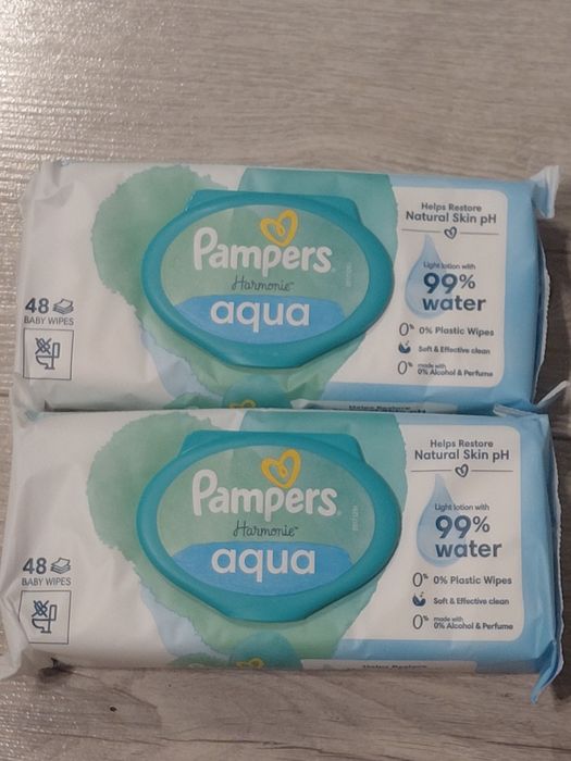 Chusteczki pampers harmonie aqua 2x48szt