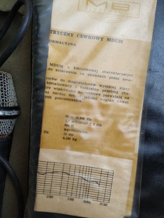 Mikrofon Tonsil  MDU 26 w futerale