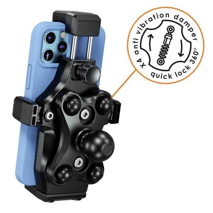 Uchwyt motocyklowy antywibracyjny na telefon