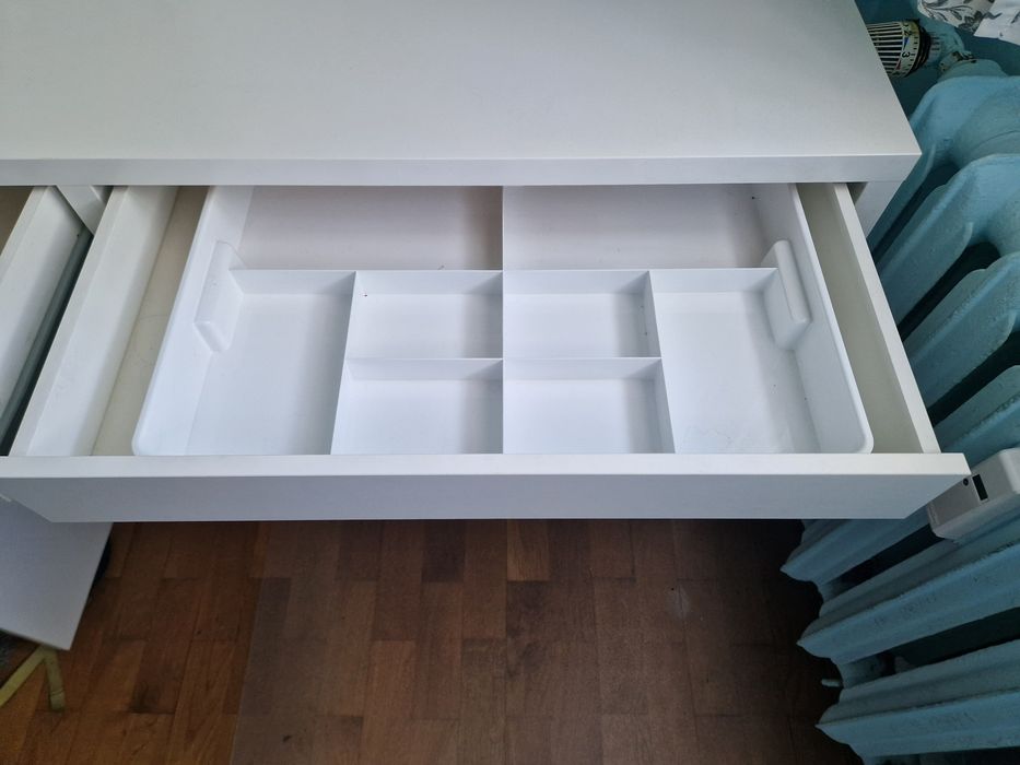 Biurko IKEA MICKE bez nadstawki + wkład do szuflady GRATIS!