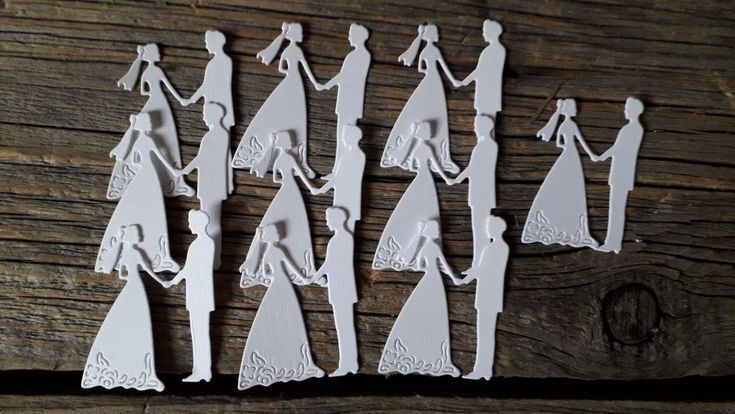 Scrapki ślubne para młoda 30szt.