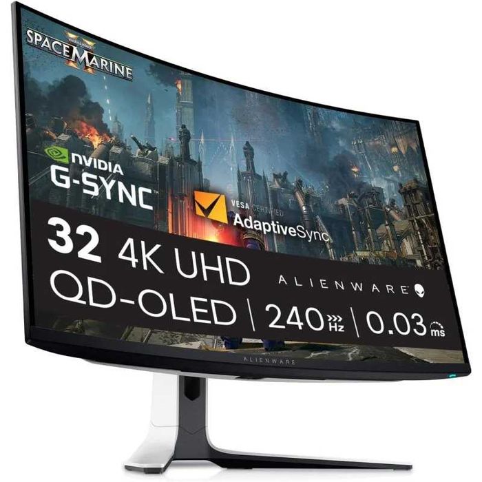 ISG Dell Alienware AW3225QF 32" QD-OLED UltraHD 4K 240Hz 0.03ms G-SYNC Curvo