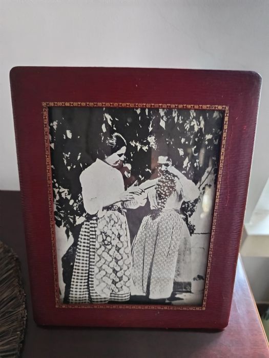 Moldura   e estampa vintage"João Cardozo Lisboa"