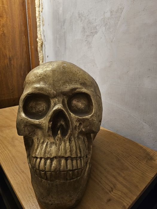 Czaszka złota  gigant Duża