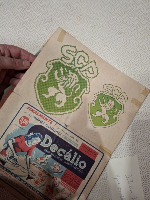 Sporting revista antiga bordados