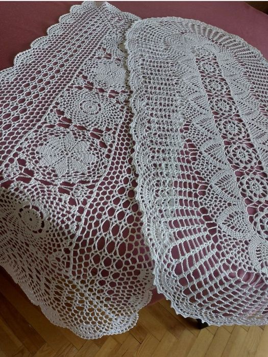 Серветки в'язані мережевні на стіл