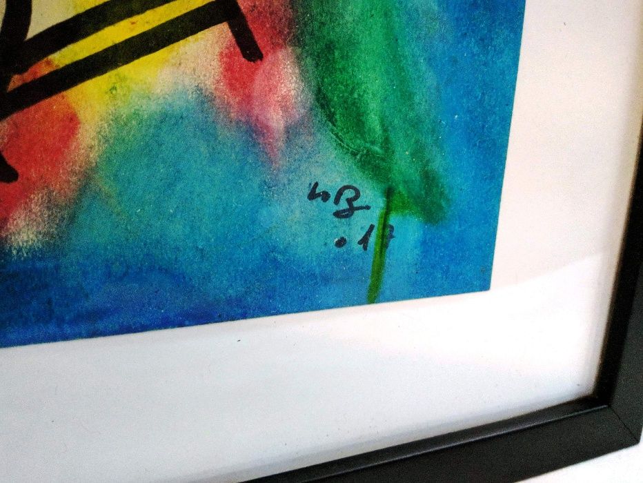 Quadro Aguarela Lobo 1