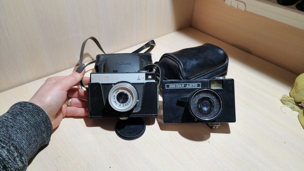 Фотоаппарат Смена 8М и Вилия-Авто (Vilia Auto) с чехлом