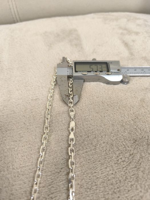 Srebrny łańcuszek splot ankier  41,30g 60cm
