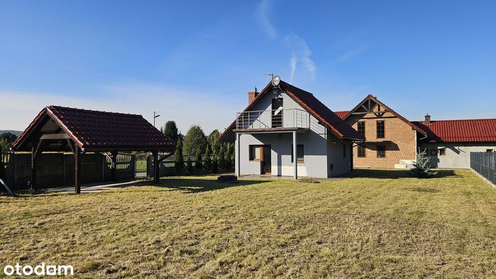 2 DOMY 160 m2 i 80 m2 na dużej działkce 1552 m2 DUŻY POTENCJAŁ