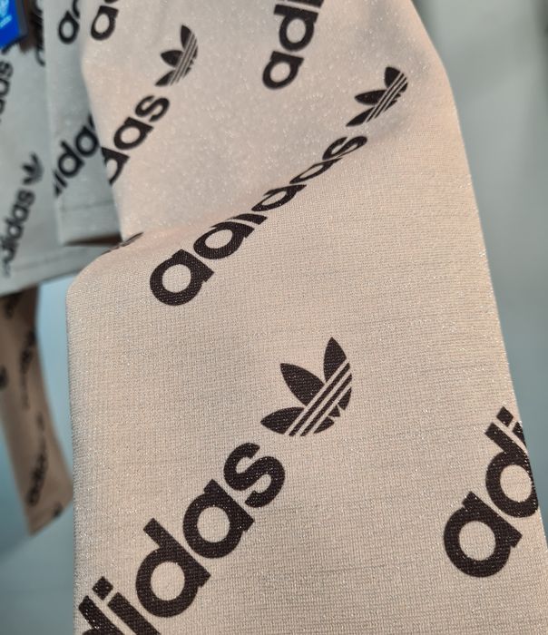Koszulka adidas plus size brokatowa logowana  xxl