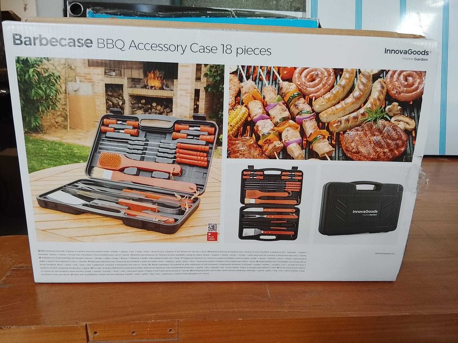 Mala de Churrasco InnovaGoods – 18 Peças – Nova