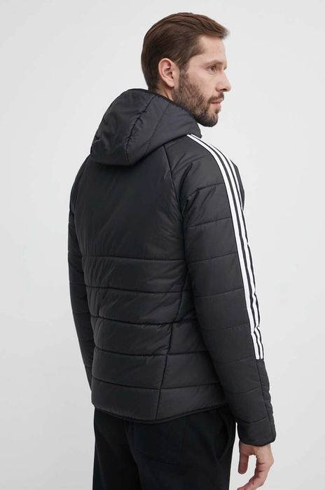 Kurtka czarna przejściowa pikowana adidas XL