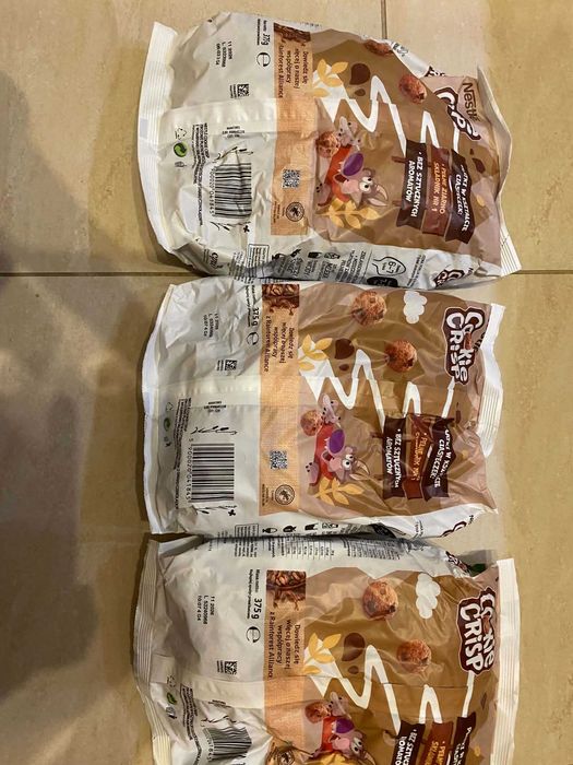 Cookie crisp Nestle płatki śniadaniowe 3x375g