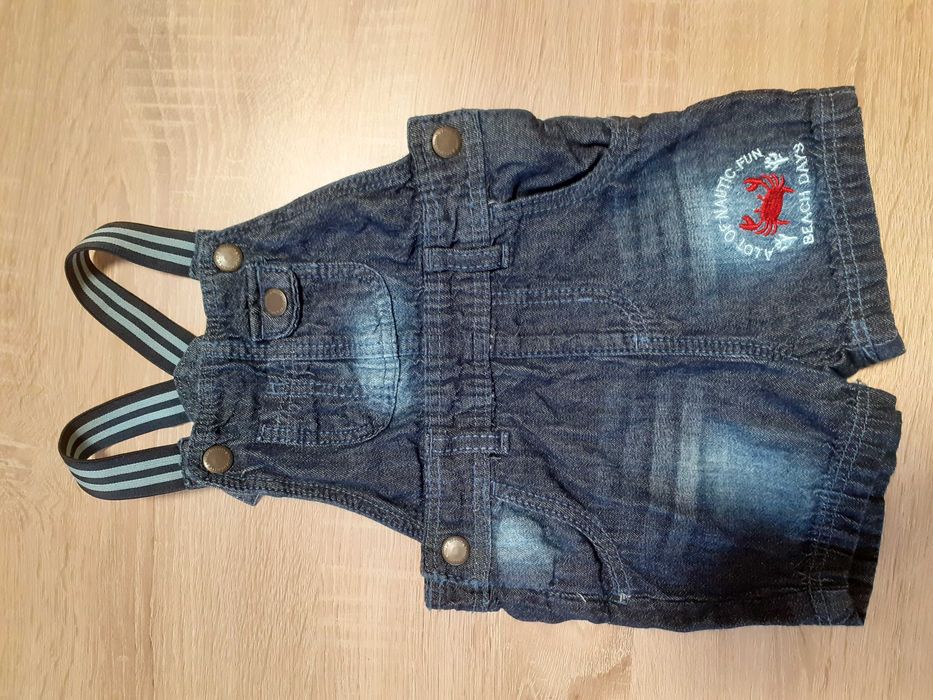 Jak nowe ogrodniczki jeansowe r. 68 Lupilu